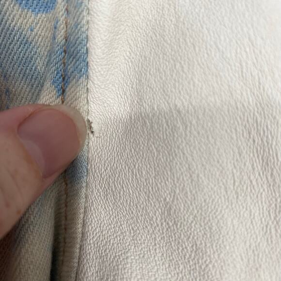 Joes Jacket Women’s Small Leather Sleeves Jean Easy Rider Denim Acid Wash - Picture 3 of 11